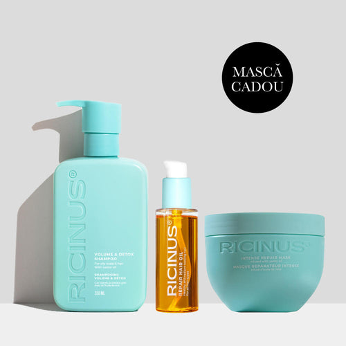 Sampon Volume & Detox + Ulei tratament + Masca Repair